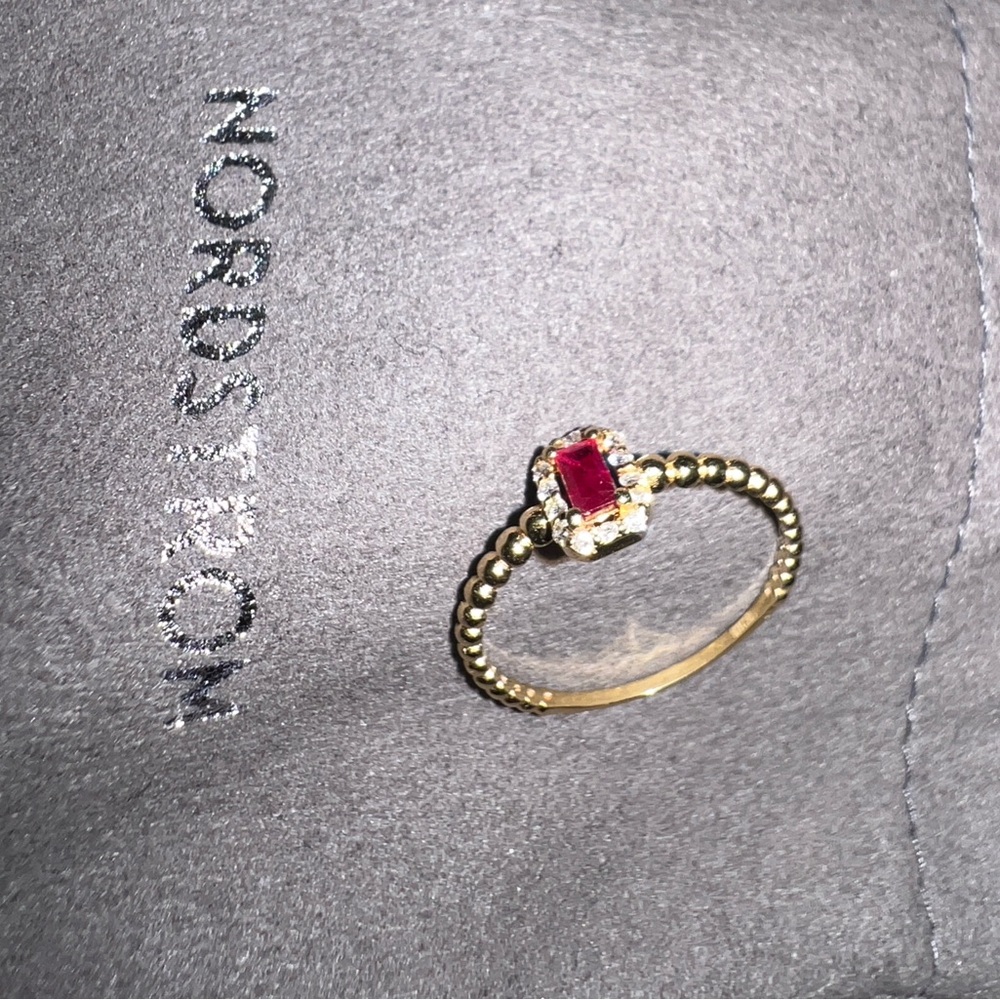 Bony Levy El Mar Ruby & Diamond Stackable Ring In… - image 4